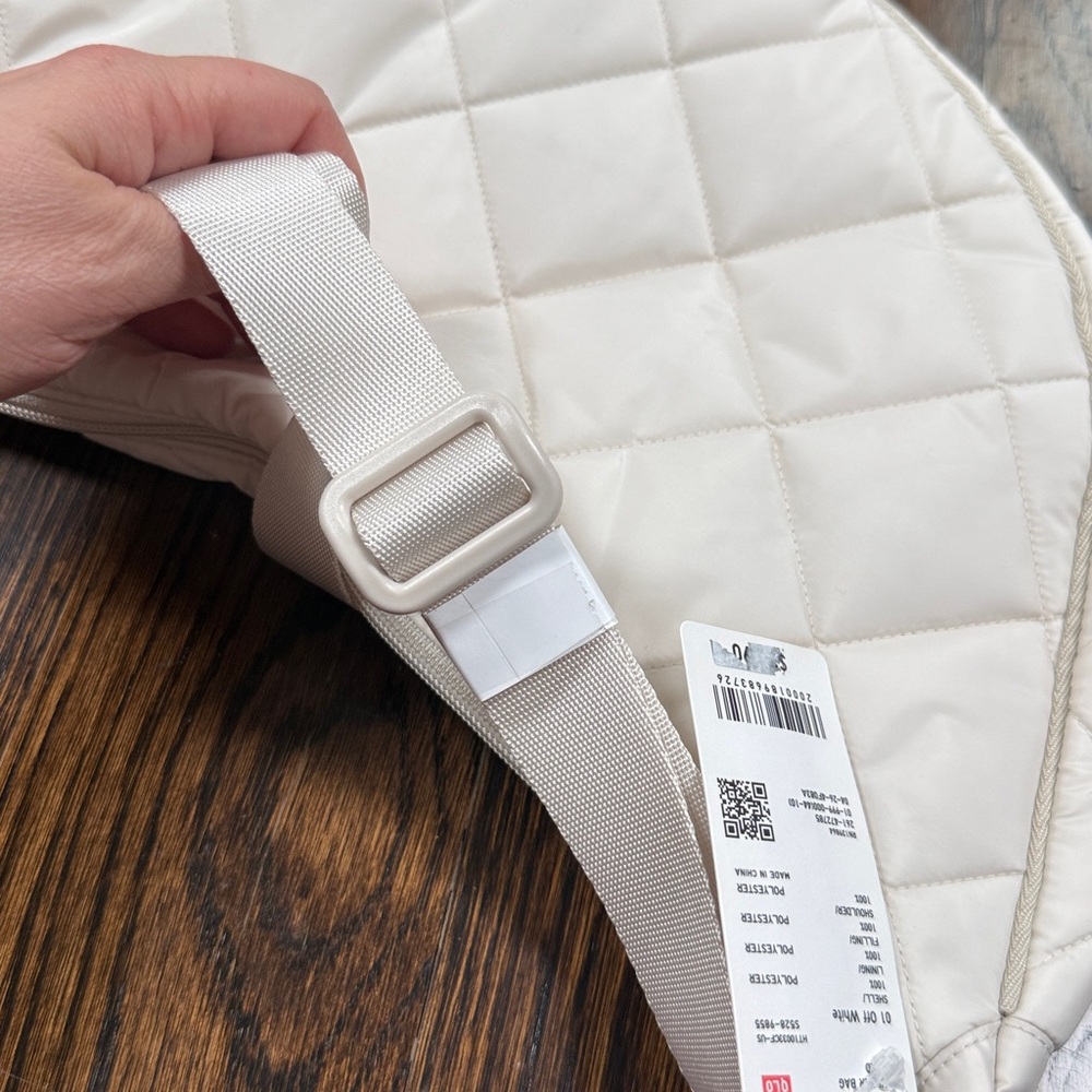 UNIQLO Round Shoulder Bag | Quilted NWT - Picture 4 of 5